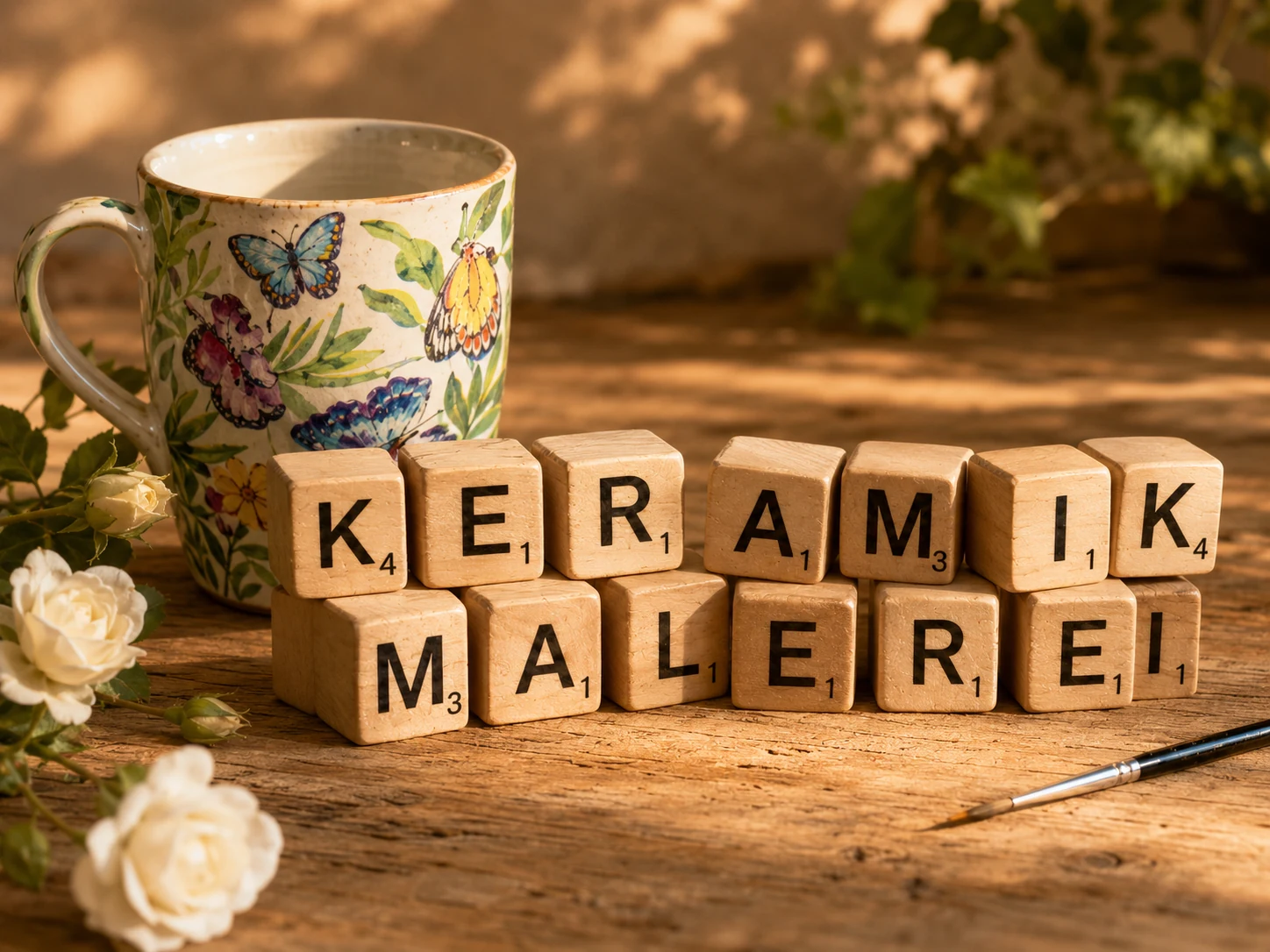 Keramik bemalen im Atelier Trefflich